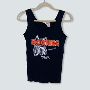 Rare Tampa Hooters Sz Medium Uniform Black Tank